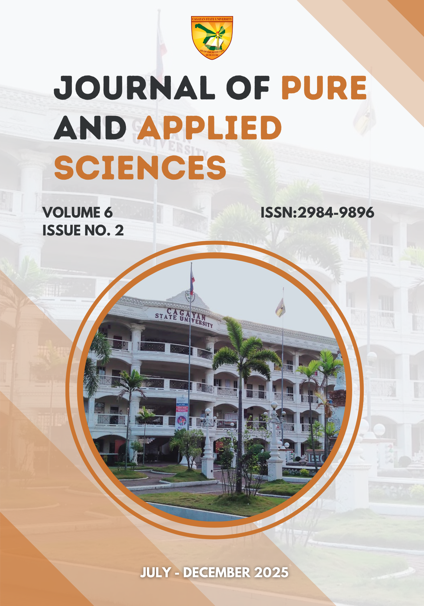 					View Vol. 6 No. 2 (2025): Journal of Pure and Applied Sciences
				